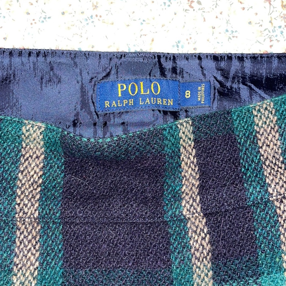 Ralph Lauren wool plaid skirt - Picture 2 of 4